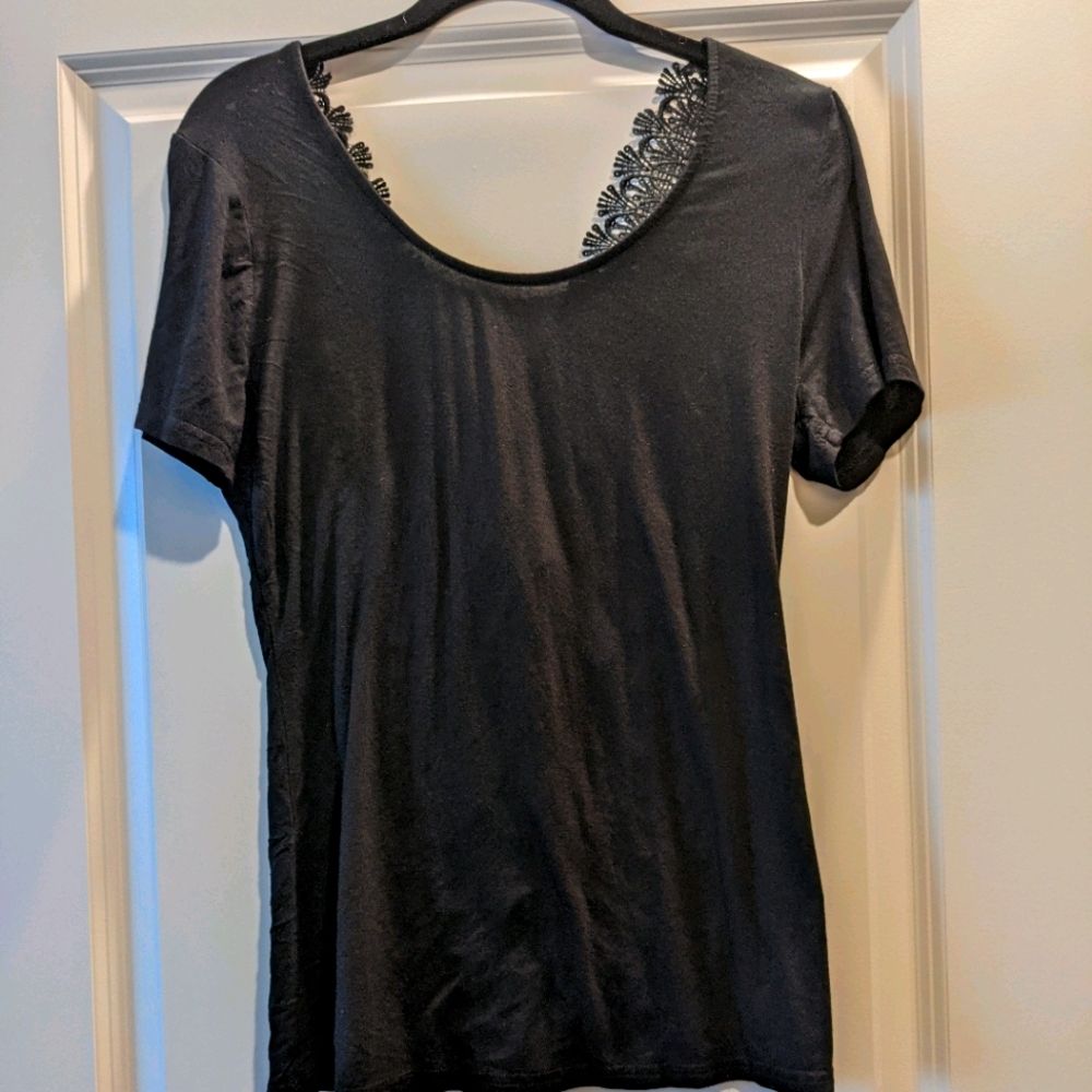 BKE lace back top